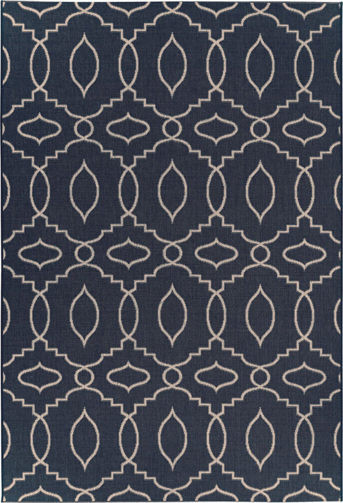 Capel Finesse-Moor 4733 Navy Area Rug by Genevieve Gorder Rugs