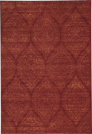 Capel Channel 4742 Flame Area Rug Rectangle/Vertical Stripe Rectangle