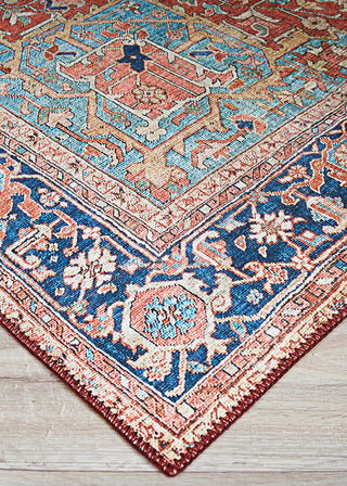 Couristan Pasha Heriz Ruby Area Rug Close Up Image