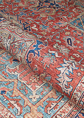Couristan Pasha Heriz Ruby Area Rug Detail Image
