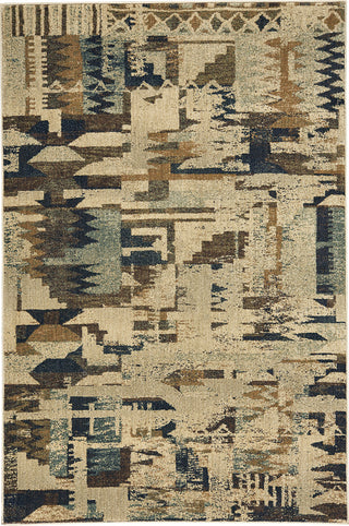 Capel Cedar Creek-Geo 4831 Buff Multi Area Rug Rectangle/Vertical Stripe Rectangle