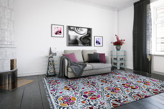 Couristan Evolution Basma Cinnabar Area Rug Lifestyle Image Feature