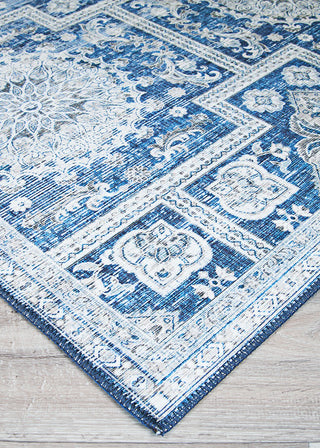 Couristan Pasha Sari Sapphire Area Rug Close Up Image