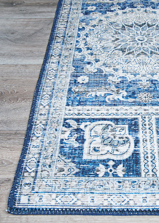 Couristan Pasha Sari Sapphire Area Rug Corner Image