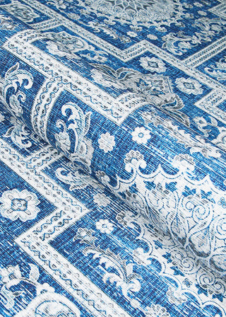 Couristan Pasha Sari Sapphire Area Rug Detail Image
