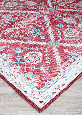 Couristan Pasha Arcadia Garnet Area Rug Close Up Image