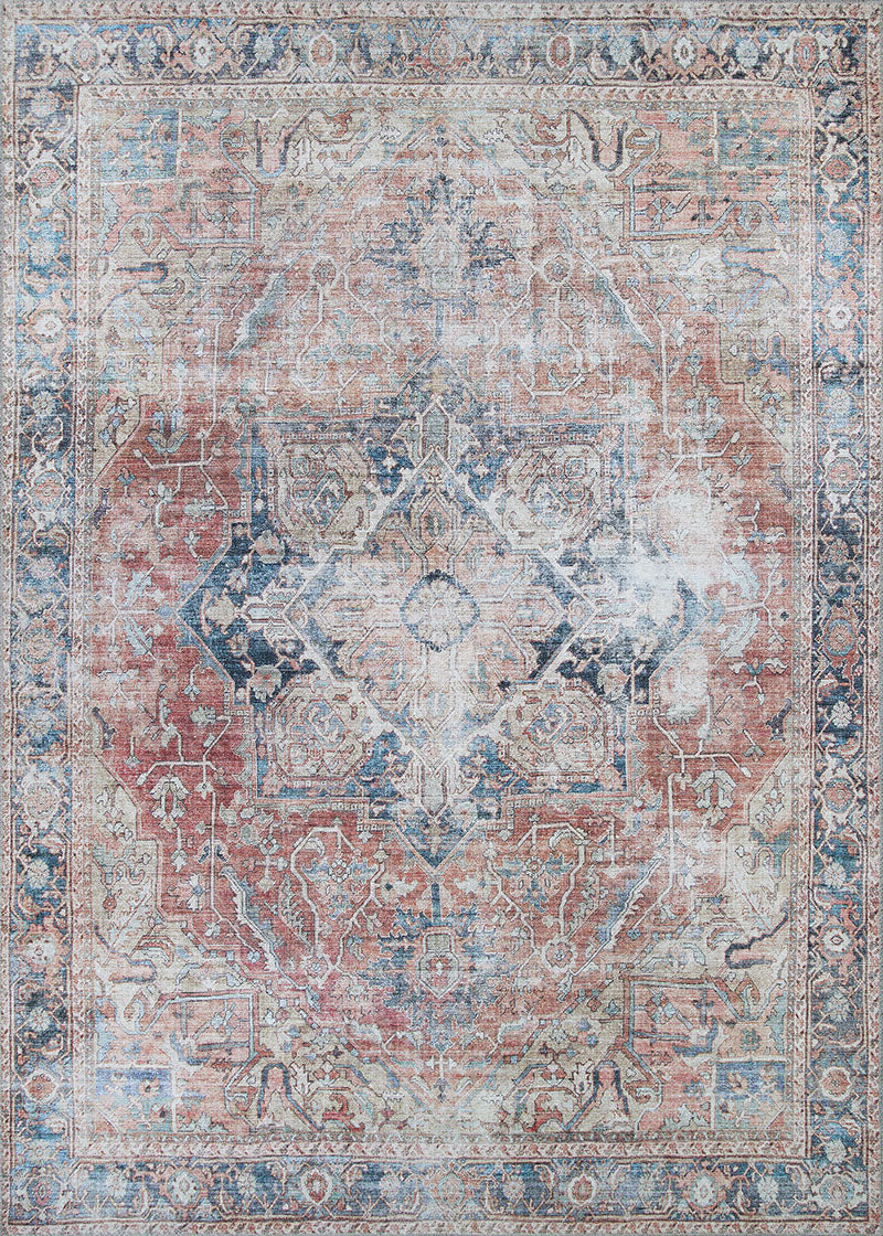 Couristan Pasha Antique Kashan Rust Area Rug – Incredible Rugs and Decor