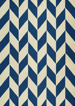 Couristan Covington Herringbone Navy/Ivory Area Rug