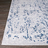 Couristan Calinda Kingsbury Steel Blue/Ivory Area Rug Corner Image