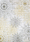 Couristan Calinda Summer Bliss Gold/Silver/Ivry Area Rug main image