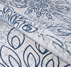 Couristan Calinda Summer Bliss Steel Blue/Ivory Area Rug Detail Image