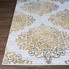 Couristan Calinda Montebello Gold/Silver/Ivry Area Rug Corner Image