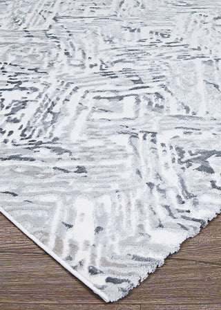 Couristan Calinda Segue Chrome Area Rug Close Up Image