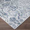 Couristan Calinda Marlowe Steel Blue/Ivory Area Rug Close Up Image