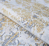 Couristan Calinda Grand Damask Gold/Silver/Ivry Area Rug Detail Image