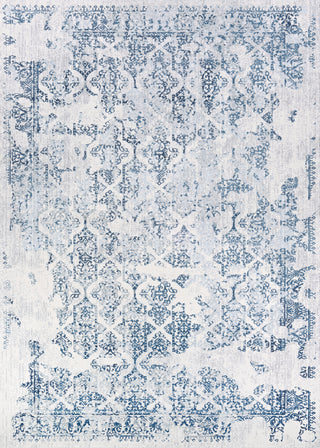 Couristan Calinda Grand Damask Steel Blue/Ivory Area Rug main image