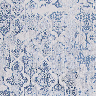 Couristan Calinda Grand Damask Steel Blue/Ivory Area Rug Pile Image