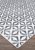 Couristan Calinda Corolla Chrome Area Rug Close Up Image