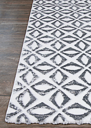 Couristan Calinda Corolla Chrome Area Rug Corner Image