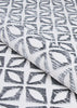 Couristan Calinda Corolla Chrome Area Rug Detail Image