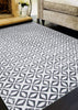 Couristan Calinda Corolla Chrome Area Rug Lifestyle Image Feature