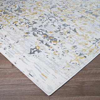 Couristan Calinda Emmett Gold/Silver/Ivry Area Rug Close Up Image