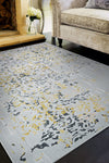 Couristan Calinda Emmett Gold/Silver/Ivry Area Rug Lifestyle Image Feature