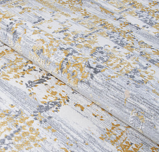 Couristan Calinda Samovar Gold/Silver/Ivry Area Rug Detail Image