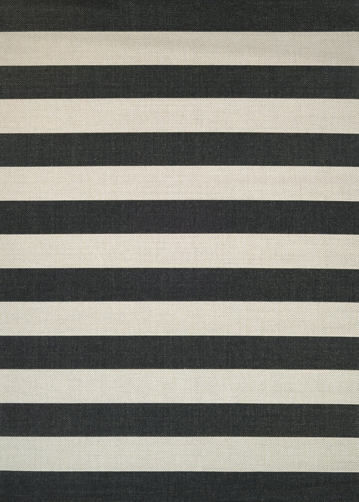 Couristan Afuera Yacht Club Onyx/Ivory Area Rug