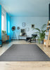 Couristan Afuera Beachcomber Anthracite/Sand Area Rug Lifestyle Image Feature