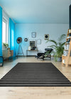 Couristan Afuera Beachcomber Onyx/Shell Area Rug Lifestyle Image Feature