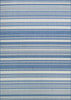 Couristan Recife Gazebo Stripe Champ/Blue Area Rug main image