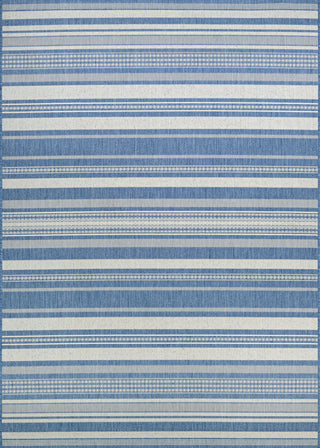 Couristan Recife Gazebo Stripe Champ/Blue Area Rug main image