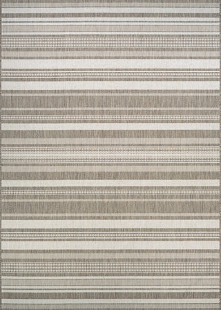 Couristan Recife Gazebo Stripe Champ/Taupe Area Rug main image