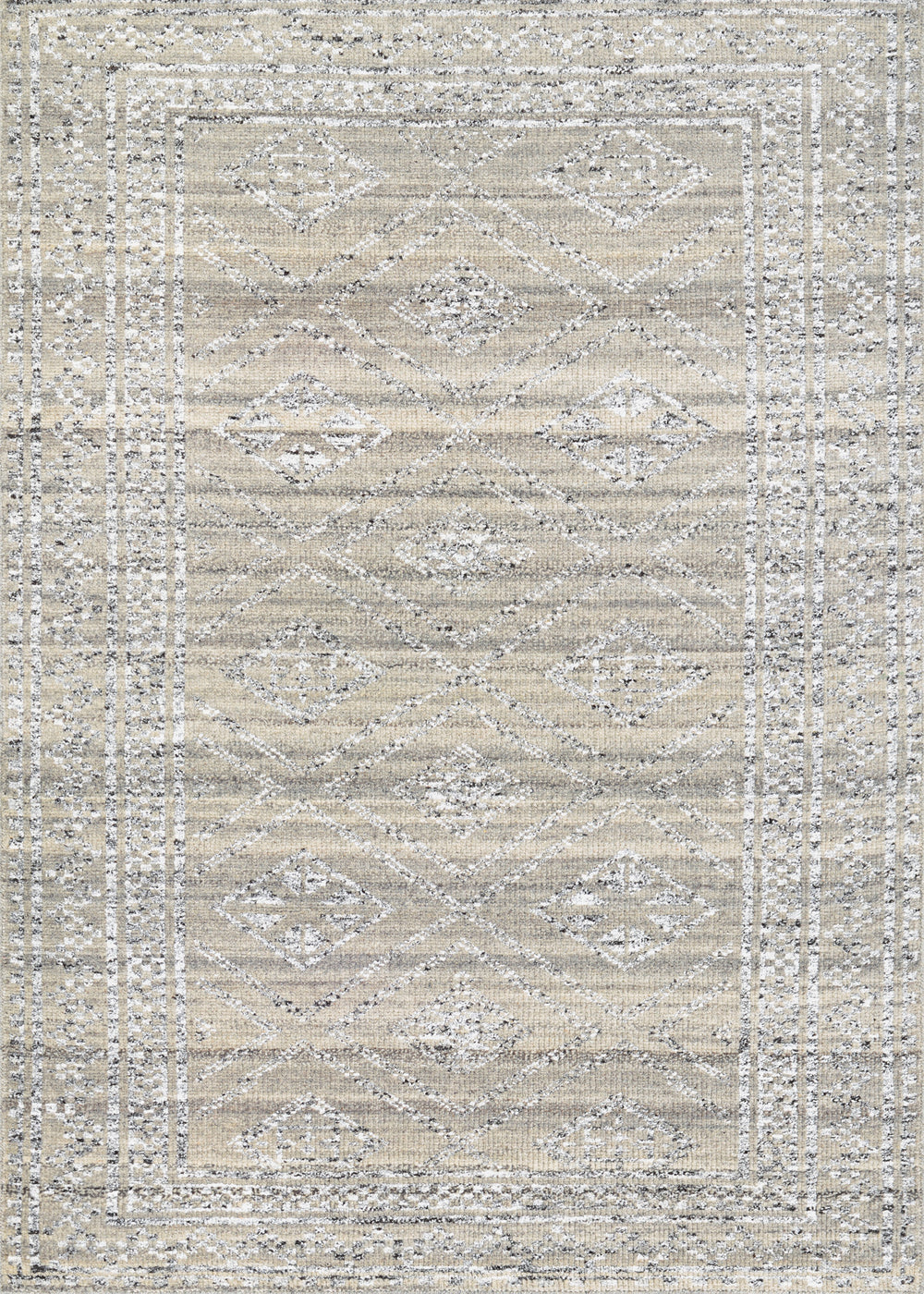 Couristan Casbah Sirsi Grey/Natural Area Rug