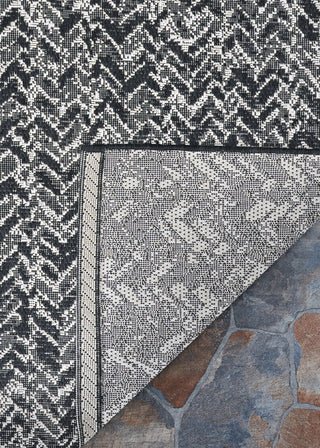 Couristan Afuera Harringbone Path Onyx/Shell Area Rug Main