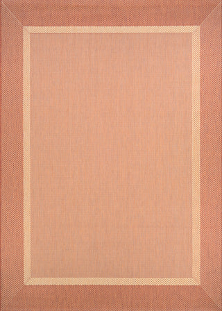 Couristan Recife Stria Texture Natural/Terra Cotta Area Rug main image