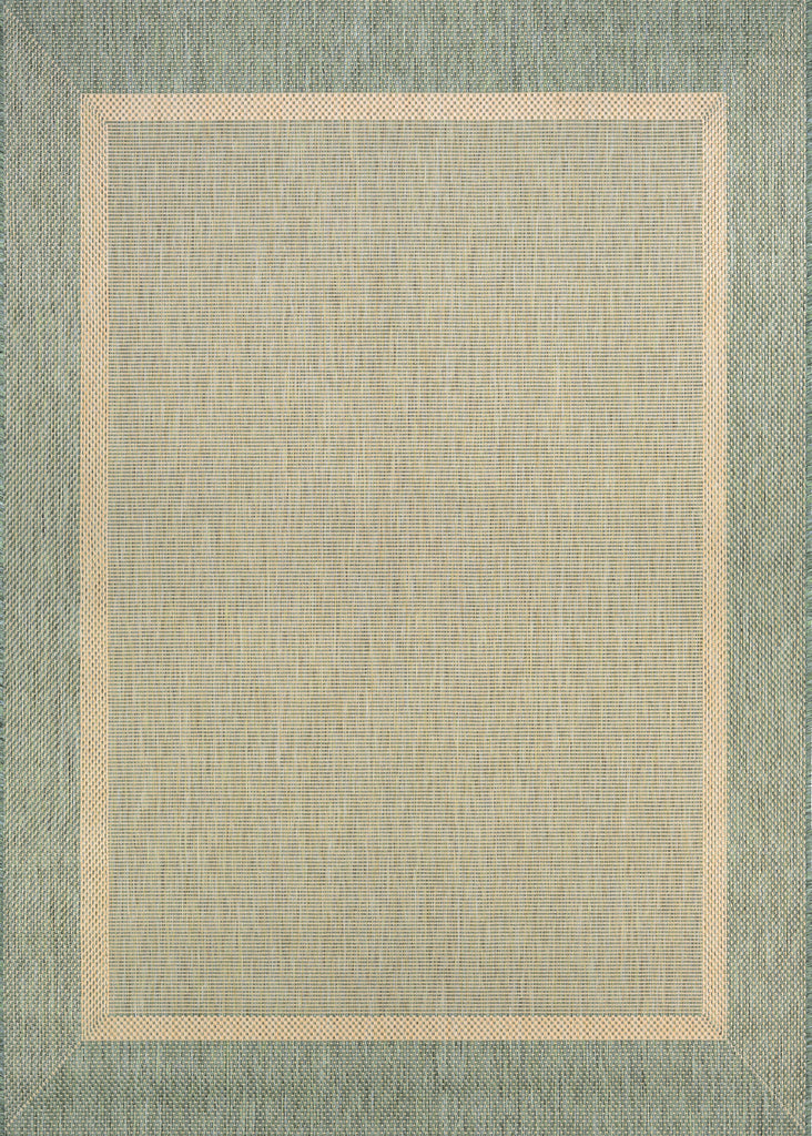 Couristan Recife Stria Texture Natural/Green Area Rug main image
