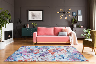 Couristan Caledonia Arcadia Peony Area Rug Lifestyle Image Feature