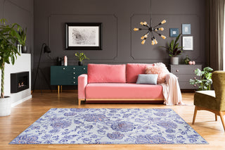 Couristan Caledonia Kamla Plumeria Area Rug Lifestyle Image Feature