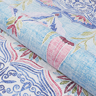 Couristan Caledonia Tangiers Aquamarine Area Rug Detail Image