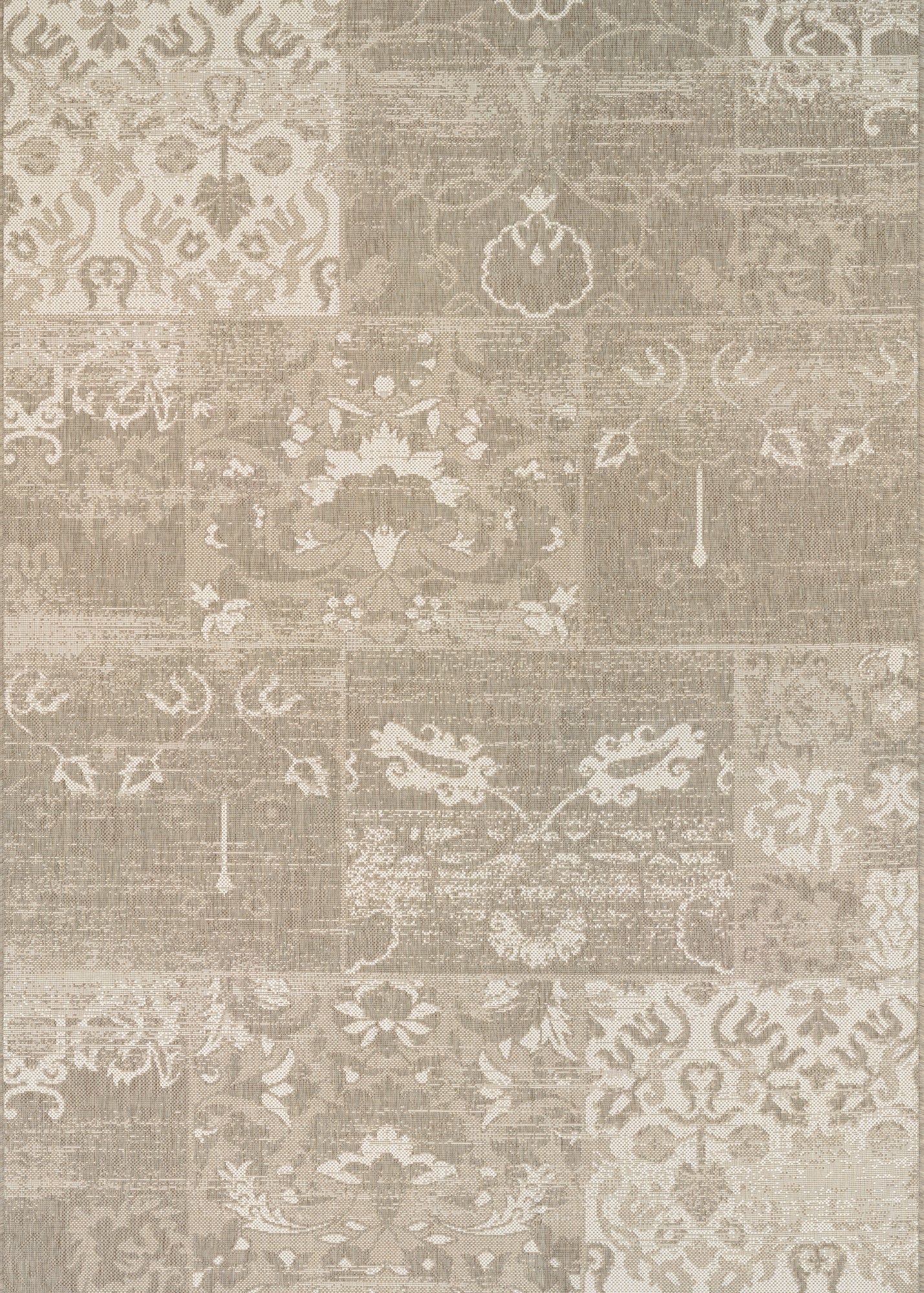 Couristan Afuera Country Cottage Beige/Ivory Area Rug main image