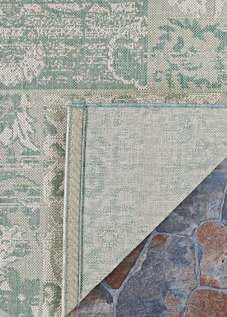 Couristan Afuera Country Cottage Sea Mist/Ivory Area Rug Main