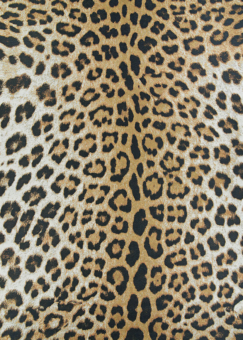 Couristan Dolce Amur Leopard New Gold Area Rug main image