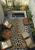 Couristan Dolce Amur Leopard New Gold Area Rug Lifestyle Image Feature