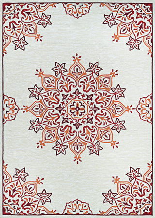 Couristan Covington Mystic Garden Sand/Red Area Rug main image