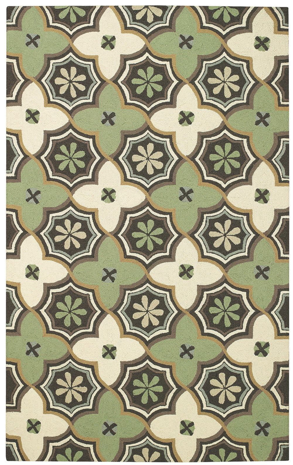 Capel Intrique Medallion 6053 Green 240 Area Rug