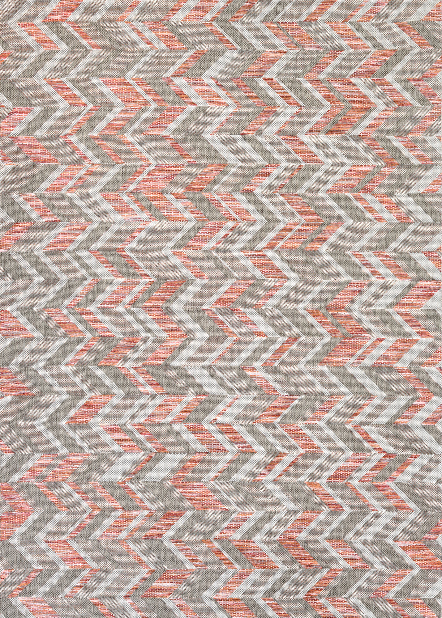 Couristan Tides Shelter Island Sienna Red/Grey Area Rug