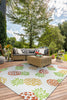 Couristan Covington Pineapples Sand Area Rug Lifestyle Image Feature