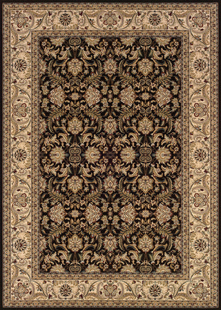 Couristan Himalaya Isfahan Ebony/Antique Creme Area Rug